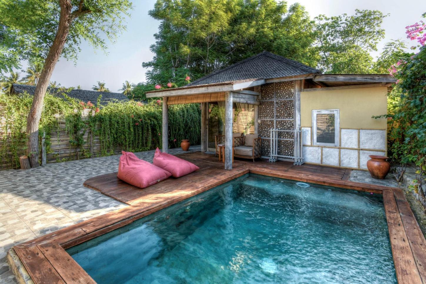 Les Villas Ottalia Yoga & Diving, Gili Meno Eksteriør billede